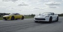 Corvette Grand Sport Takes on Lotus Evora 400 in Friendly Track Battle