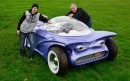 Paul Bacon's Cosmotron bubble car, with new owner Martin Smith
