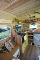 2010 Renault Master van converted into mobile home using recycled materials