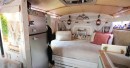 Couple turns shuttle bus into a tiny home on wheels