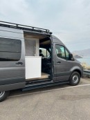 Couple turns Sprinter van into a modern tiny home on wheels