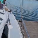 Sailing Couple's Sailboat Honu Time