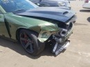 Crashed Dodge Hellcat Redeye