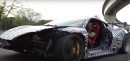 Crashed Ferrari 458 Drifting on Jacksonville Streets