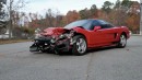Crashed Honda NSX sitting still for ten whole years