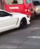 Ford Mustang crash