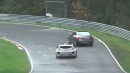 Crazy 2017 Mercedes E-Class Tester Skid-Passes 2018 Hyundai RM16N on Nurburgring