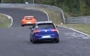 Crazy Golf R420 Chases Porsche 911 GT3 on the Nurburgring