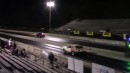 Turbo LS AMC Gremlin drag races Mustang, Camaro, 300, truck, Trans Am on DRACS