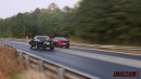 Procharged Ford Mustang GT Drags Chevy El Camino on Jmalcom2004