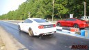 Procharged Ford Mustang GT Drags Chevy El Camino on Jmalcom2004
