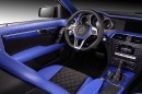 C63 AMG Gets Blue Crocodile and Carbon Fiber Interior