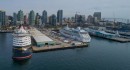 Two Cruise Ships Were Powered at the Same Time in San Diego