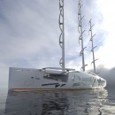 Crystal superyacht concept uses the DynaRig system to sail across the Atlantic without burning fuel