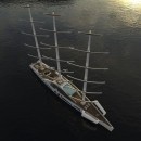 Crystal superyacht concept uses the DynaRig system to sail across the Atlantic without burning fuel