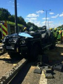 Pape Souare's crashed Mercedes G63 AMG