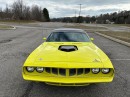 Modified 1971 Plymouth 'Cuda in Curious Yellow