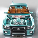 1983 Toyota Hilux Longbody custom rendering by yelkencidesign