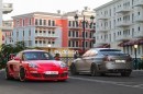BMW M5 and Porsche Cayman in Dubai