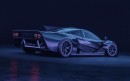 Custom McLaren F1 Speedtail Restomod rendering by halawia.3d