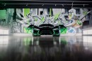Valarra C6 Chevrolet Corvette widebody chrome wrap mural by MetroWrapz