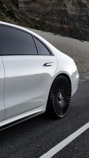 White and Black Mercedes-Benz S 580 custom on Forgiatos by Creeative Designs