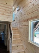 Tiny home on wheels staircase