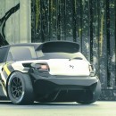 DS Automobiles DS 3 slammed widebody Hot Hatch rendering by _kit_core