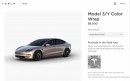 Tesla color wrap offer