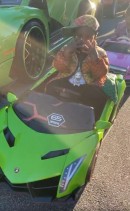 DaBaby's Son in a Lamborghini Aventador Toy Car