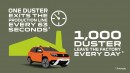 2,000,000 Dacia Duster units sold - infographic