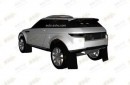off-road Range Rover Evoque patent drawings