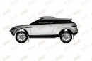 off-road Range Rover Evoque patent drawings