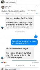 Dana Employee Confirms 2021 Ford Bronco With 2.7L and 3.0L EcoBoost V6 Engines