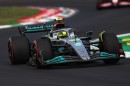 Lewis Hamilton on Track in Monza