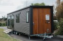 Dark Horse tiny house is a single-level, one-bedroom home with plenty of personality and functionality