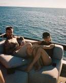 David and Victoria Beckham on Their Yacht