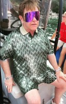 Sir Elton John on Riva Yacht