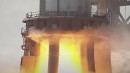 Booster 7 Raptor engines static fire test