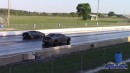 Lambo Huracan Spyder drags Tesla Model Y and Dodge Charger 392 on DRACS