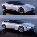DeLorean Alpha5 Back to the Future DMC-12 rendering by wb.artist20
