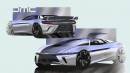 DeLorean Alpha2, the company's Corvette