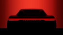 The DeLorean teaser reminds us of a Ferrari Testarossa