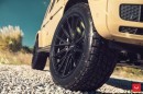 Desert Sand Mercedes G-Class Rocks Black Vossen Wheels