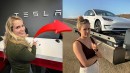 Dana Brems bought her Tesla Model 3 recently and got stranded in the left lane of a freeway