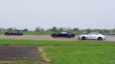 The Big Three's biggest take it out on the drag strip