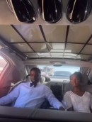 Diddy and His Daughter Chance in Maybach 62