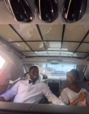 Diddy and His Daughter Chance in Maybach 62