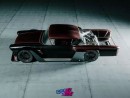 1958 Chevy Bel Air Impala Restomod HEV rendering by altered_intent