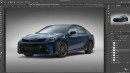 2023 Toyota GR Camry Nightshade Edition rendering by Theottle